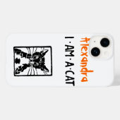 Ik ben een Zwarte Kat Halloween Case-Mate iPhone Case (Achterkant (horizontaal))
