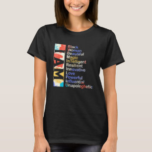 Ik ben een zwarte vrouw, prachtige Magische Influe T-shirt