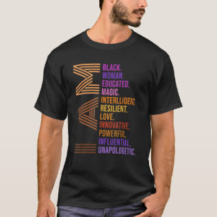 Ik ben een zwarte vrouwendemaand maand, zonder apo t-shirt