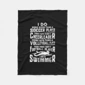 Ik ben een zwembere grappige zwembriem. fleece deken (Voorkant)