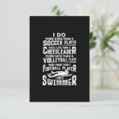 Ik ben een zwembere grappige zwembriem... kaart (Staand voorkant)