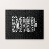 Ik ben een zwembere grappige zwembriem... legpuzzel (Horizontaal)