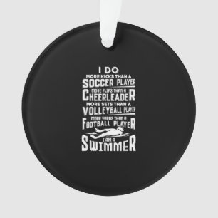 Ik ben een zwembere grappige zwembriem... ornament