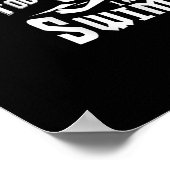 Ik ben een zwembere grappige zwembriem... poster (Hoek)