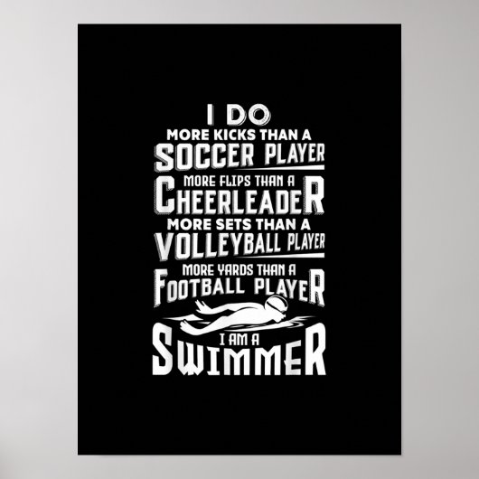 Ik ben een zwembere grappige zwembriem... poster (Voorkant)