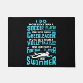 Ik ben een zwembere grappigste zwembad met een ove deurmat (Voorkant)