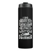 Ik ben een zwembere grappigste zwembad met een ove thermosbeker (Voorkant)