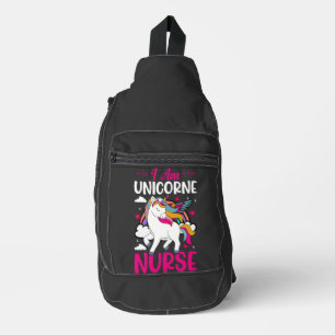 IK BEN EENHOORNVERPLEEGSTER SLING BAG