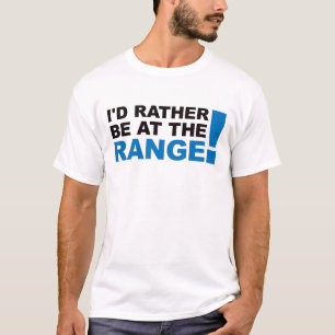 Ik ben eerder bij het bereik - blauw t-shirt