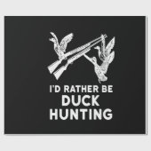 Ik ben eerder een duck jager die Hunter Lover Cost Cadeaupapier (Vlak)