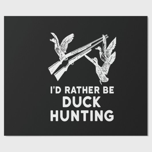 Ik ben eerder een duck jager die Hunter Lover Cost Cadeaupapier (Vlak)