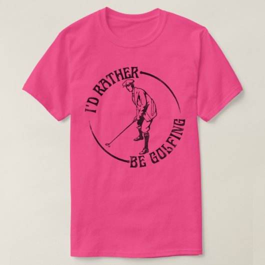 Ik ben eerder Golfing T-shirt (Design voorkant)