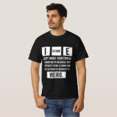 Ik ben eerder grappig Engels grammatica uitzonderi T-shirt (Voorkant volledig)