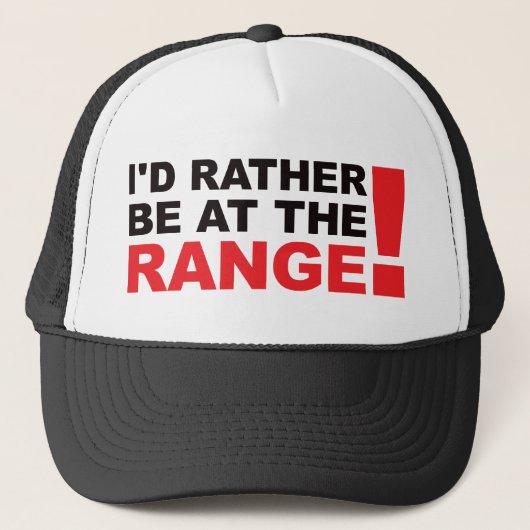 Ik ben eerder in het bereik - rood trucker pet (Voorkant)