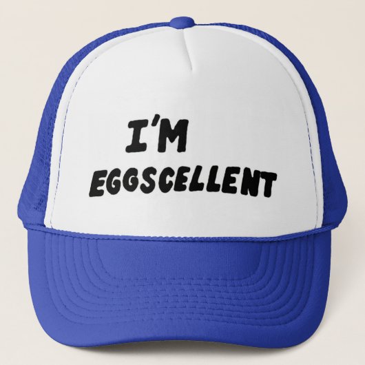 Ik ben Eggscellent Trucker Hat Pet (Voorkant)