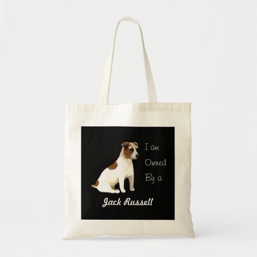 Ik ben eigendom van een Jack Russell Tote Bag (Voorkant)