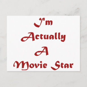 Ik ben eigenlijk een filmster briefkaart