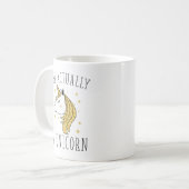 Ik ben eigenlijk een Unicorn Koffiemok (Voorkant links)