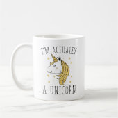 Ik ben eigenlijk een Unicorn Koffiemok (Links)
