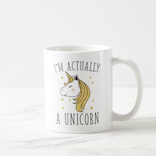 Ik ben eigenlijk een Unicorn Koffiemok (Rechts)