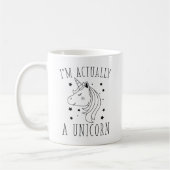 Ik ben eigenlijk een Unicorn Koffiemok (Links)