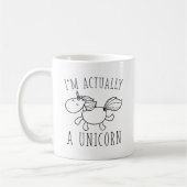 Ik ben eigenlijk een Unicorn Koffiemok (Links)