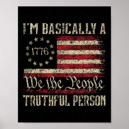 Ik ben eigenlijk een waarheidsgetrouw persoon US F Poster (Voorkant)