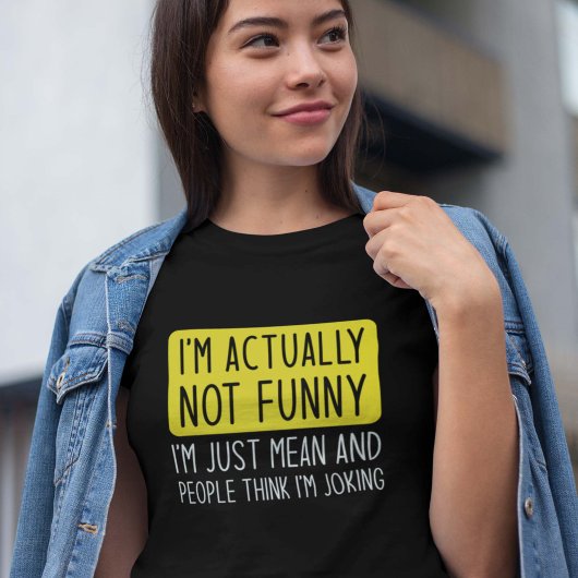 Ik ben eigenlijk niet grappig t-shirt