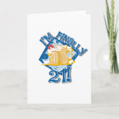 Ik ben eindelijk 21 kaart (Voorkant)