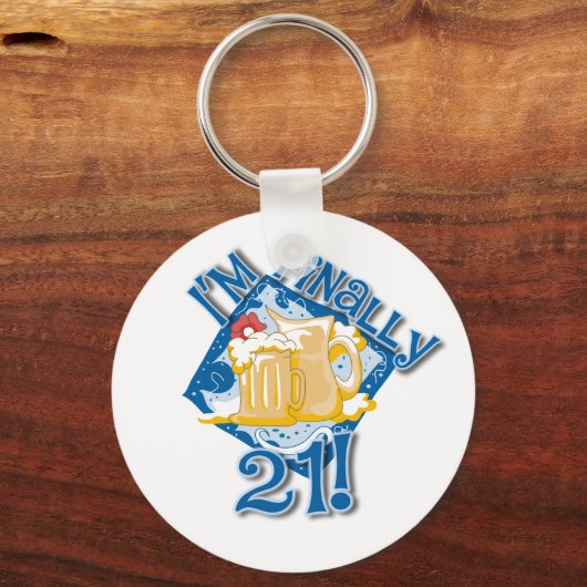 Ik ben eindelijk 21 sleutelhanger (Voorkant)