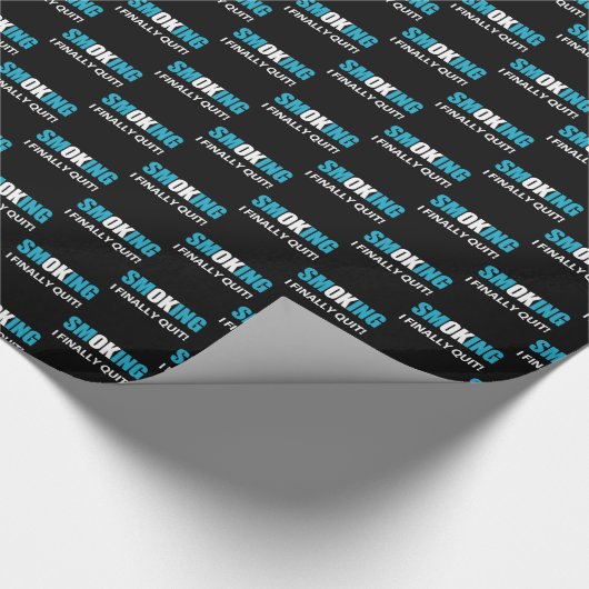 Ik ben eindelijk gestopt met roken beloning cadeaupapier (Hoek)