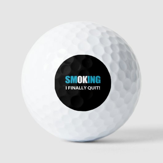 Ik ben eindelijk gestopt met roken beloning golfballen (Voorkant)