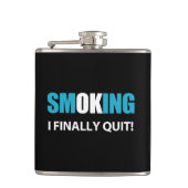 Ik ben eindelijk gestopt met roken beloning heupfles (Voorkant)