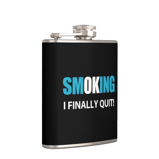 Ik ben eindelijk gestopt met roken beloning heupfles (Rechts)