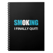 Ik ben eindelijk gestopt met roken beloning notitieboek (Voorkant)