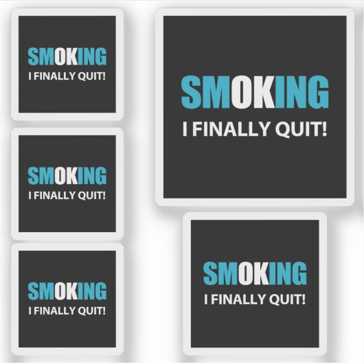 Ik ben eindelijk gestopt met roken beloning sticker (Voorkant)