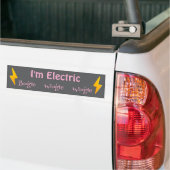 Ik ben elektrisch bumpersticker (Op Truck)
