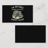 Ik ben elk uur met pensioen, gelukkig uur informatiekaartje (Voorkant / Achterkant)