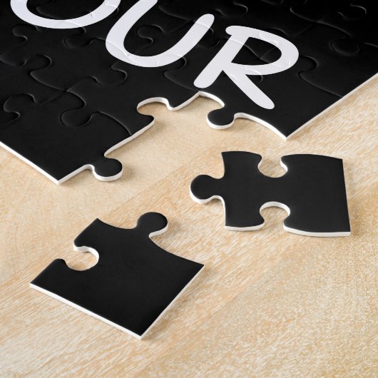 Ik ben elk uur met pensioen, gelukkig uur legpuzzel (Zijkant)