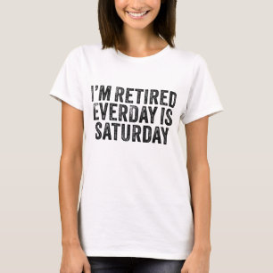 Ik ben elke dag moe, zaterdag.. grappige moeder. t-shirt