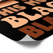 Ik ben elke maand zwart, maar deze maand ben ik Bl Poster (Hoek)