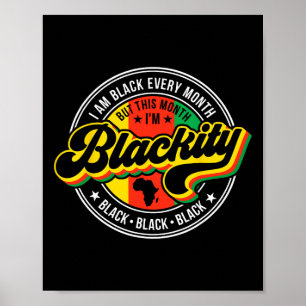 Ik ben elke maand zwart, maar deze maand ben ik zw poster