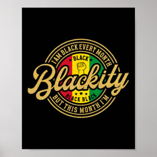 Ik ben elke maand zwart, maar deze maand ben ik zw poster