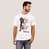 Ik ben elke maand zwart, maar zwarte zwarte zwarte t-shirt (Voorkant volledig)