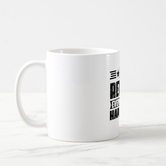 Ik ben elke uur in de gevangenis koffiemok (Links)