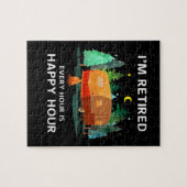 Ik ben elke uur in Happy Hour Custom Gift gepensio Legpuzzel (Horizontaal)