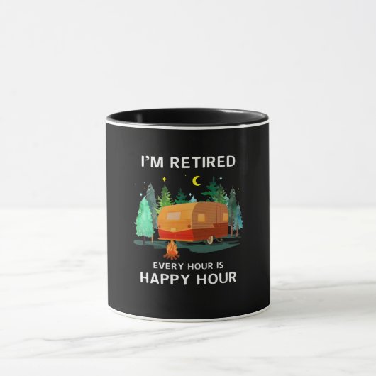 Ik ben elke uur in Happy Hour Custom Gift gepensio Mok (Midden)