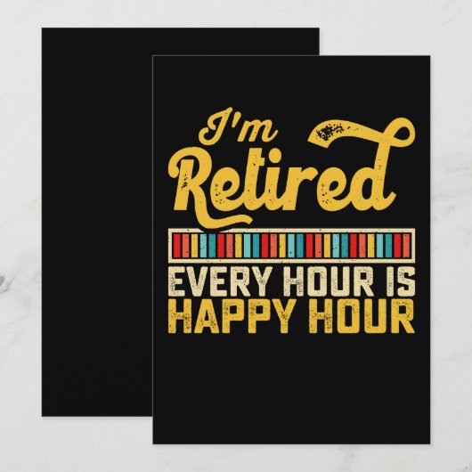 Ik ben elke uur 's ochtends 's ochtends 's ochtend kaart (Voorkant / Achterkant)