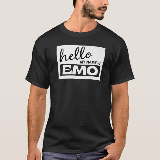 Ik ben Emo Hallo ik Emo, dus wat was de oudere Emo T-shirt (Voorkant)