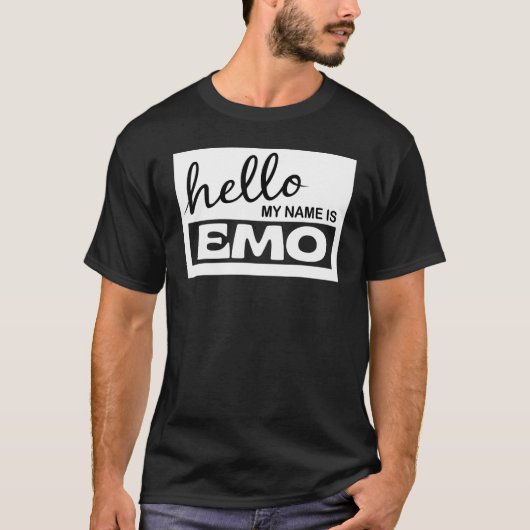 Ik ben Emo Hallo ik Emo, dus wat was de oudere Emo T-shirt (Voorkant)